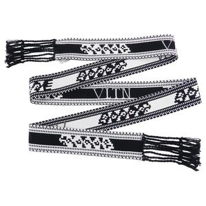 NEW. Valentino Logo Fringe Scarf/ Belt. NWT